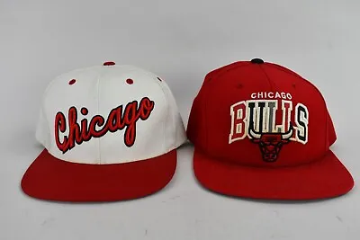 NBA Chicago Bulls Mitchell & Ness Lot Of 2 Snapback Hats • $19.99