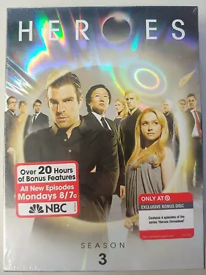 Heroes: Season 3 Special Edition (DVD 2009 6-Disc Set) NBC Target Bonus NEW • $14.99