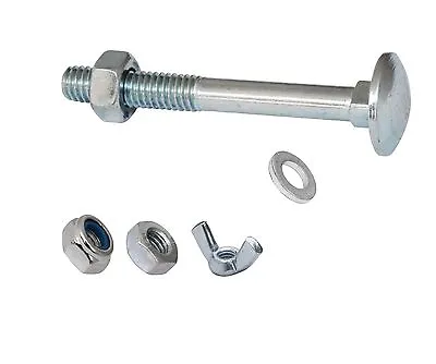 Stainless Steel Coach Bolts With Nuts And Washers  M5 M6 M8 M10 • £9.01