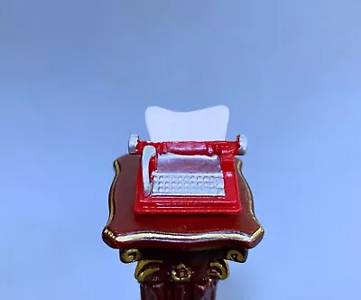  Dollhouse Miniature Vintage  Red  Typewriter • $5.99