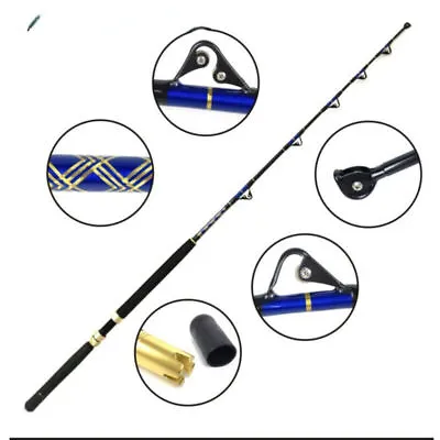 Fishing Rod Big Game Rod 5'6  Trolling 30 50 80 130lbs Nylon Butt 5+1 Roller  • $207.24