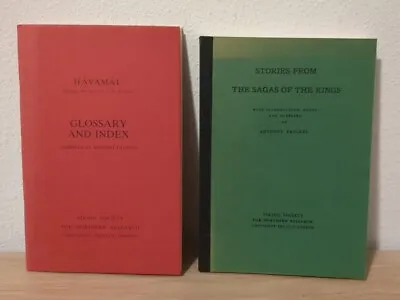 Viking Society Northern Research Lot HAVAMAL WITH GLOSSARY AND INDEX + Sagas • $49.95