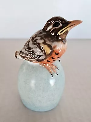 VTG Maruri Masterpiece Robin Bird Enesco Porcelain Bell Collectible Decor Egg • $9.99