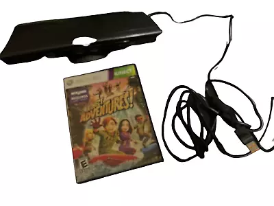 Microsoft XBOX 360 Kinect Sensor Bar Model 1414 Black Adventures Game Works • $26.99