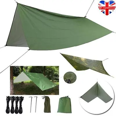 Hammock Rain Fly Tent Tarp Waterproof Windproof Camping Shelter Sunshade Camping • £12.59