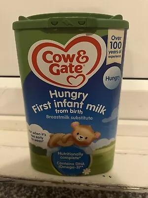 Cow & Gate Hungry First Baby Milk Formula Powder From Birth 800g • £6