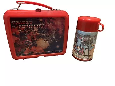 Vintage 1984 Original TRANSFORMERS Lunch Box (Aladdin Hasbro) • $50