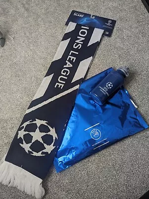 Uefa Champions League  Scarf  Bottle & Uefa Wrapping • £10