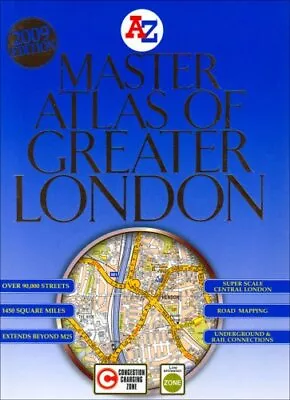 London Master Atlas (case Bound) (A-Z Street Atlas)-Geographers  • £12.22