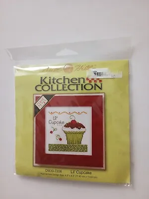 New Mill Hill Button & Bead Cross Stitch Kit Lil' Cupcake Debbie Mumm DM30-7206 • $16