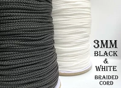 £2.35 • Buy Strong Rope Cord String Braided Drawstring Crochet Tying Trimmings Craft 