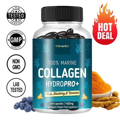 Hydrolyzed Marine Collagen HYDROPRO + Supports Skin & Joints Hair & Nails • £14.90