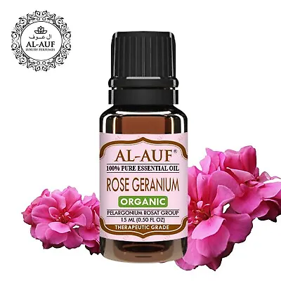 AL-AUF 100%Pure Rose Geranium Essential Oil Organic Therapeutic Grade 15ml/250ml • $63.99
