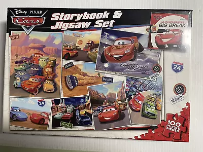 Disney Pixar Cars Jigsaw And Storybook Set 100 Piece Puzzle Sealed • $28.95