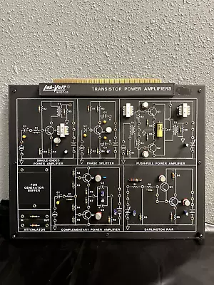 Lab-Volt 91007–20 FACET ~ Transistor Power Amplifiers ~ Electronics Trainer  • $45