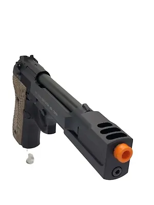 Green Gas M9 FS Full Metal Airsoft Pistol Military Tactical Gun With Compensator • $169.99