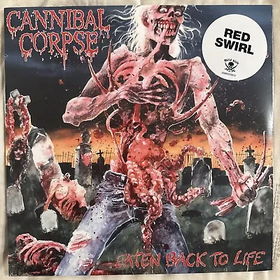 Cannibal Corpse – Eaten Back To Life LP 2021 Metal Blade [Sealed] [Red Swirl] • $39.95