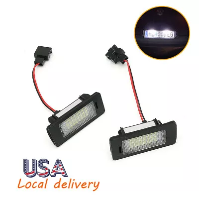 2PCS Rear License Plate Lights Lamps Light For Audi A5 TT Q5 • $10.69