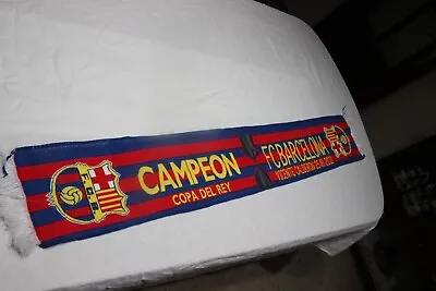 Scarf Of Football Of The F.C Barcelona Champion Of The Cup King 2012 • $11.42