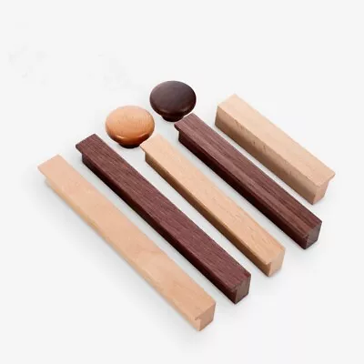 Wooden Kitchen Cabinet Door Knobs Handles Vintage Drawer Cupboard Pull Handles • $6.59