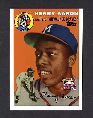 HANK AARON Braves NEVER DISTRIBUTED 1954 Topps/rookie ~ 2000 All-Star FANFEST • $3.50