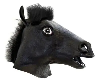 Black Horse Head Mask Costume Accessory • $16.19