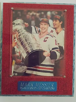 Mark Messier 1994 Rangers Stanley Cup Plaque Verified  Faded Autograph 15x12 In • $22