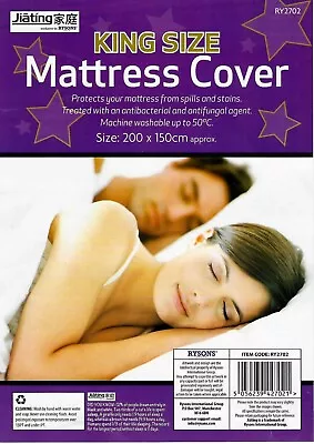 £3.49 • Buy King Size Waterproof Mattress Protector Cover Fitted Wet Sheet Nursery Bedding