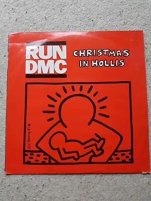 Run DMC - Christmas In Hollis - Dutch London  Maxi  12  1987 EX/EX Keith Harring • £15