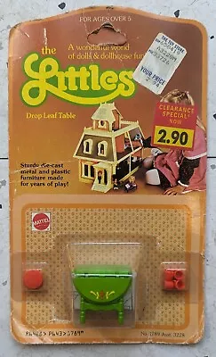 Mattel The Littles Drop Leaf Table Dollhouse Furniture 1980 • $9.99
