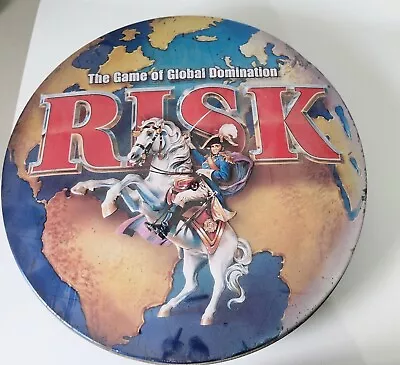 Risk The Game Of Global Domination Round Metal Tin  • $5