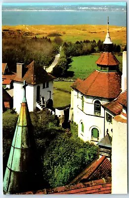 Postcard Caldey Island Tenby Rooftops Seen From Abbot's Tower • £2.55