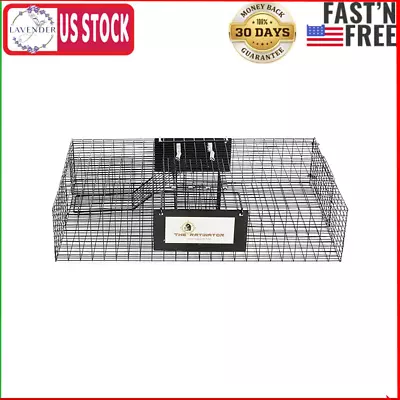 Rugged Ranch RATTR Ratinator Live Rat Squirrel Chipmunk Metal 2 Door Trap Cage • $75.89