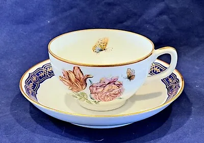 Mottahedeh MERIAN Service ~  Cup & Saucer Set ~ Peony • $25