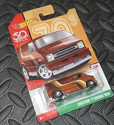 Hot Wheels Custom '77 Dodge Van- 70s Van 3/10- RDY2SHIP • $15