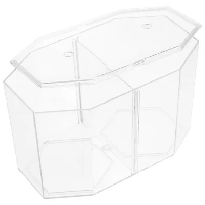  3 PCS Acrylic Aquarium Transparent Fish Tank Octagonal Self-cleaning • £28.69