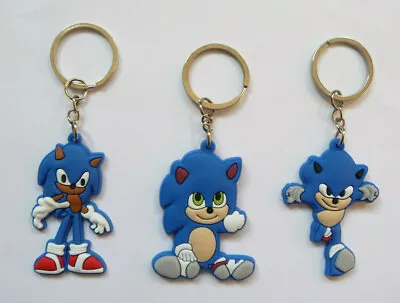 £2.49 • Buy SONIC THE HEDGEHOG KEY RING Keychain Childrens Kids Party Bag Filler NEW 
