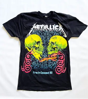 Metallica Live In Concert 92 Reprint 2014 Tour PUSHEAD Shirt Mens SMALL MEDIUM • $13