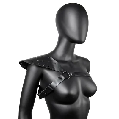 Medieval Retro Leather Single Shoulder Armor Battle Knight Halloween Cosplay • $12.88