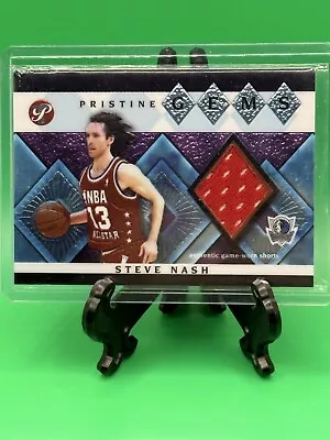 2003-04 Topps Pristine Steve Nash Pristine Gems GU Jersey Shorts Relic Dallas • $8