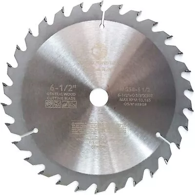 6 1/2  X 30 Tooth Carbide Tipped Wood Saw Blade - New • $11.95