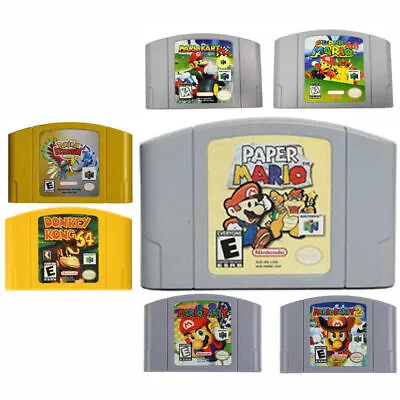 $23.99 • Buy SUPER MARIO DONKEY KONG 64 KART POKEMON STADIUM 2 Paper For Nintendo N64 Console