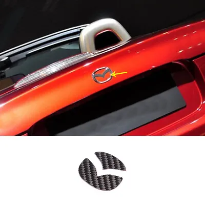 $30.79 • Buy Carbon Fibre Rear Tailgate Logo Sticker Trim For Mazda MX-5 Miata NC 2009-2014