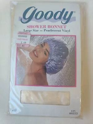 Vintage Goody Shower Bonnet CAP Large Pearlescent New Old Stock Bouffant • $14.99