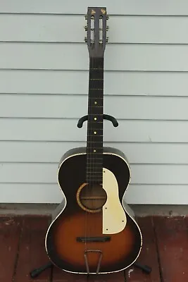 1930' Sunburst Oscar Schmidt Co Stella Parlor Guitar W/slotted Headstock Project • $439