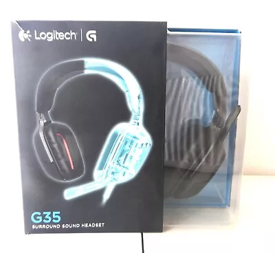 Logitech G35 Over-the-Ear Gaming Headset 7.1-Channel Surround Sound *For Parts* • £19.99