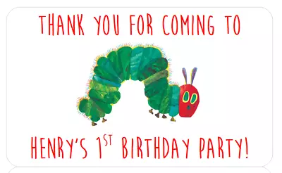 £8.99 • Buy Hungry Caterpillar Birthday Party Stickers Baby Shower 1st Christening