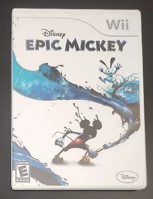 Disney Epic Mickey (Nintendo Wii 2010) U Game CIB Complete Tested Vintage • $5.97