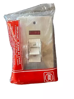 £23.99 • Buy MkK5114 BSS 32A TPN Switch Neon Brushed Steel Albany Three Phase Cooker Etc