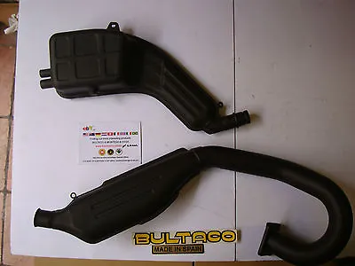 Bultaco Matador Exhaust Full Kit Line Model 140-201-210 Mk9 - Mk10 Matador New • $1097.12